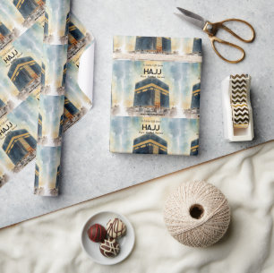Hajj Mubarak Personalised Gift Wrapping paper 