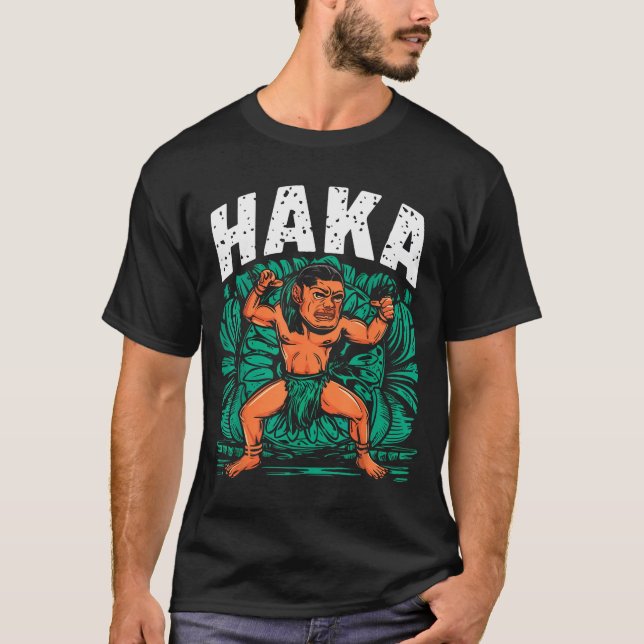 Haka Dance Funny Maori Dance Culture Outfit  T-Shirt (Front)