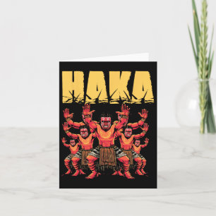Haka Dance Maori Funny New Zealand Culture Outfit Card