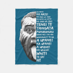 Haka New Zealand Maori New Zealand Fans Rugby _1 Fleece Blanket