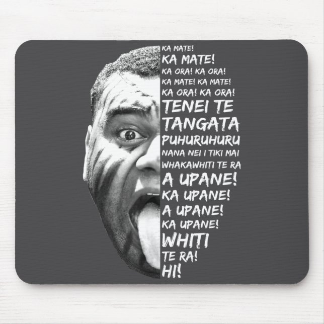 Haka New Zealand Maori New Zealand Fans Rugby  Mouse Pad (Front)
