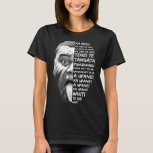 Haka New Zealand Maori New Zealand Fans Rugby  T-Shirt