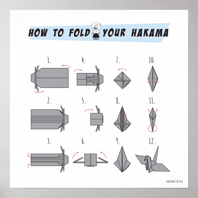 Hakama Origami Poster (Front)