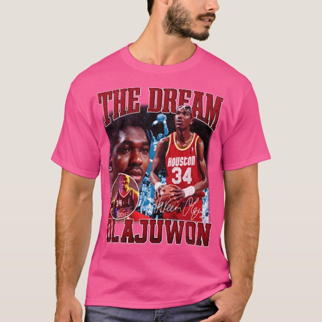 Hakeem Olajuwon The Dream Basketball Legend Signat T-Shirt (Front)