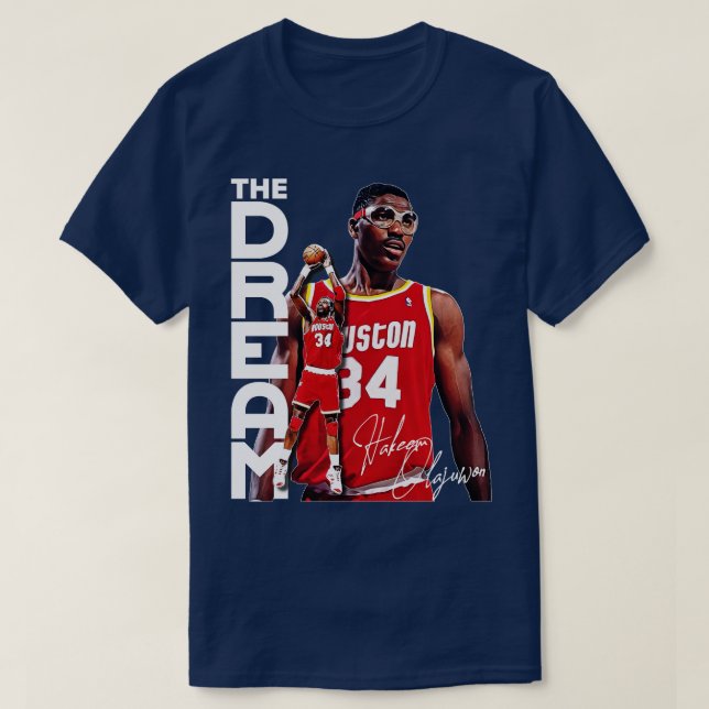 Hakeem The Dream Olajuwon Fan Design T-Shirt (Design Front)