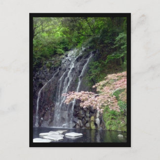 hakone falls japan postcard