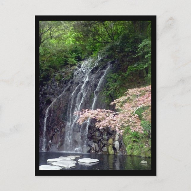 hakone falls japan postcard (Front)