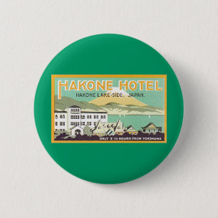 Hakone Hotel Japan 6 Cm Round Badge