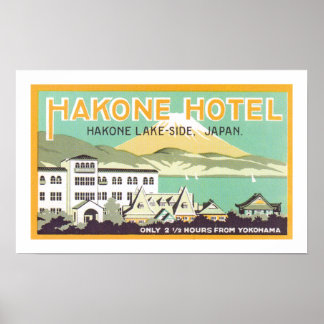 Hakone Hotel (white) Poster