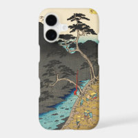 Hakone, Japan: Vintage Ukiyo-e Woodblock Print