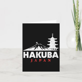 Hakuba Japan Ski Resort Retro Skiing Snowboarding  Card