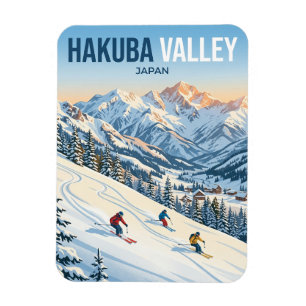 Hakuba Valley Skiing Japan Magnet
