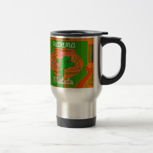 Hakuna Giraffe Art Print Travel Mug