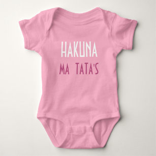 Hakuna Ma Tata's Pink Baby Baby Bodysuit