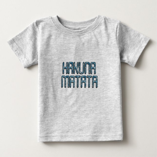 Hakuna Matata 3D Art Print Baby T-Shirt (Front)