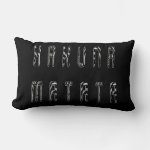 Hakuna Matata 3D Art Print Lumbar Cushion