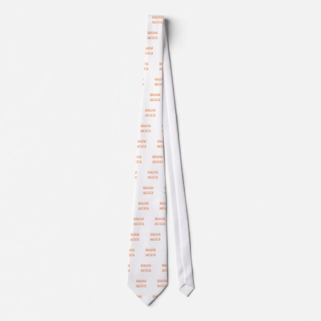 Hakuna Matata – African Tribal Text Art Tie (Front)