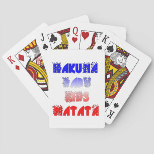 Hakuna Matata Baby & Kids: French Colour Design Playing Cards