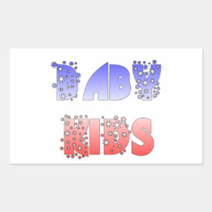 Hakuna Matata Baby & Kids: French Colour Design Rectangular Sticker