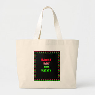 Hakuna Matata Baby Kids Gifts  amazing  colour des Large Tote Bag