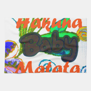 Hakuna Matata Baby.png Tea Towel