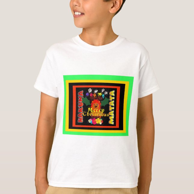 Hakuna Matata Baby Simba Christmas T-Shirt (Front)