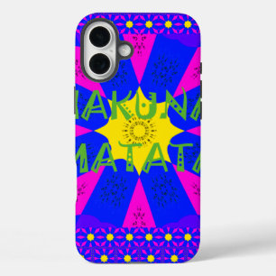 Hakuna Matata Beautiful Amazing Design Colours iPhone 16 Plus Case
