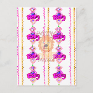 Hakuna Matata: Beautiful Baby Lion Design Motif Postcard