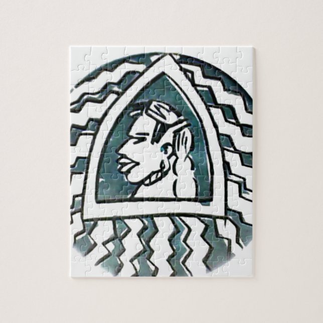 Hakuna Matata Blue Triangle Style.png Jigsaw Puzzle (Vertical)