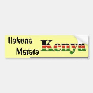 Hakuna Matata Bumper Sticker