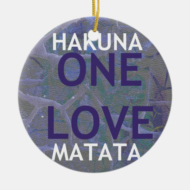 HAKUNA MATATA CERAMIC TREE DECORATION (Front)