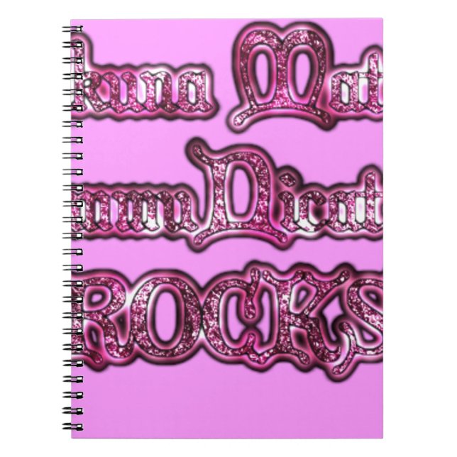 Hakuna Matata Communication ROCKS Art Print Spiral Notebook (Front)