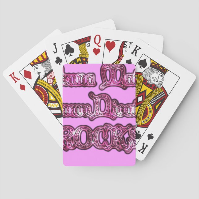 Hakuna Matata Communication ROCKS Custom Product Playing Cards (Back)