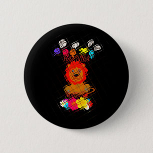 Hakuna Matata cute baby lion king design 6 Cm Round Badge