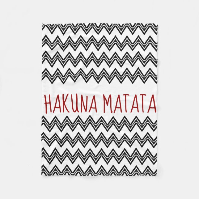 HAKUNA MATATA FLEECE BLANKET (Front)