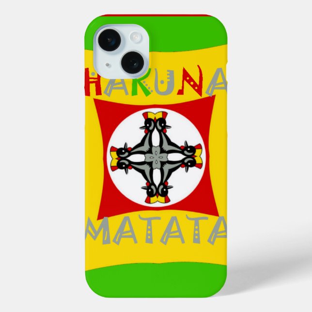 Hakuna Matata Fun Rasta Colours: Vibrant & Carefre Case-Mate iPhone Case (Back)