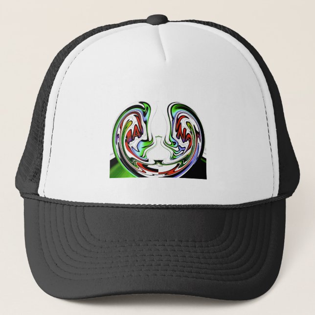 Hakuna Matata Funny Fish gift colours Trucker Hat (Front)