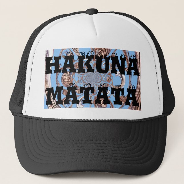 Hakuna Matata Gifts perfectly Customize Product Trucker Hat (Front)
