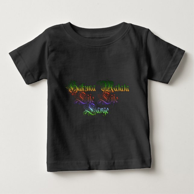 Hakuna Matata  gifts rasta colours.png Baby T-Shirt (Front)