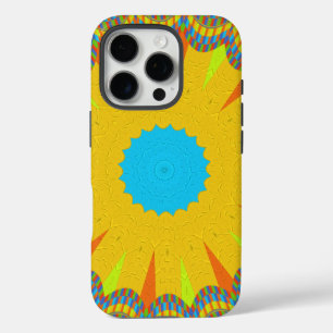 Hakuna Matata golden yellow oil painting iPhone 16 Pro Case