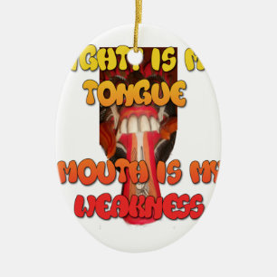 Hakuna Matata HAkuna Matata Big Mouth. Ceramic Tree Decoration