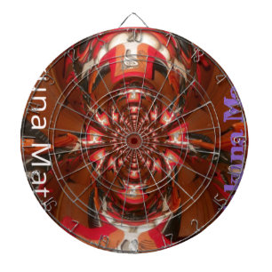 Hakuna Matata Halloween Mask Kaleidoscope Abstract Dartboard
