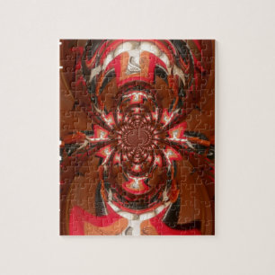 Hakuna Matata Halloween Mask Kaleidoscope Abstract Jigsaw Puzzle