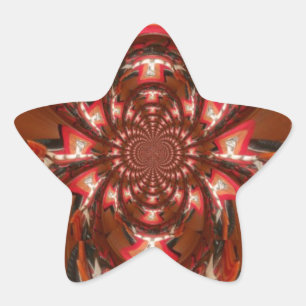 Hakuna Matata Halloween Mask Kaleidoscope Abstract Star Sticker