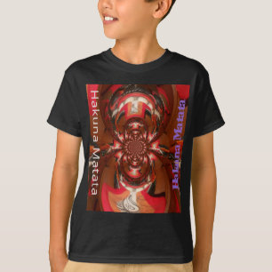 Hakuna Matata Halloween Mask Kaleidoscope Abstract T-Shirt