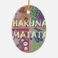 Hakuna Matata Hand Sign Art Print
