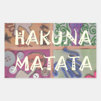 Hakuna Matata Hand Sign Art Print