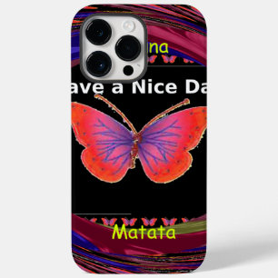 Hakuna Matata Have a Nice Day infinity Butterfly c Case-Mate iPhone 14 Pro Max Case