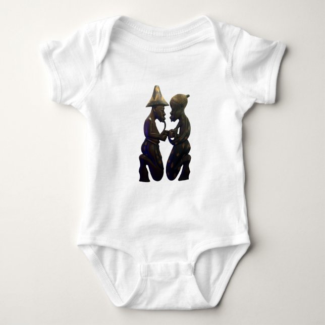 Hakuna Matata Having fun Old School is the best Baby Bodysuit (Front)