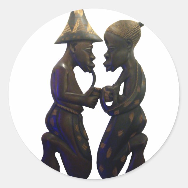 Hakuna Matata Having fun Old School is the best Classic Round Sticker (Front)